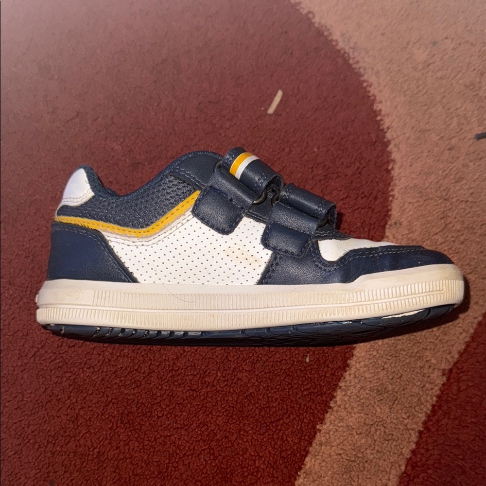 Geox Blue and White Sneakers Retro Design